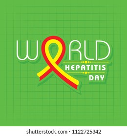 Vector illustration of World Hepatitis Day stock image and symbols