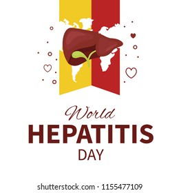 Vector illustration of World Hepatitis Day.