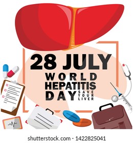 Vector illustration of World Hepatitis Day.