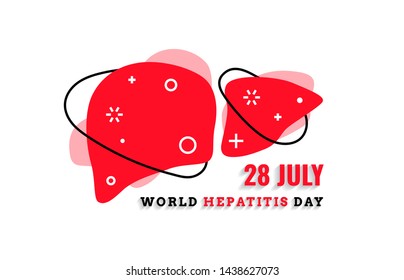 Vector illustration of World Hepatitis Day 28 july banner