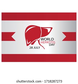 Vector illustration of World Hepatitis Day. happy world hepatitis day background template use for card vector design.
