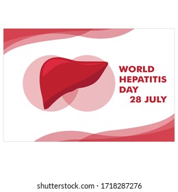 Ilustración vectorial del Día Mundial de la Hepatitis. plantilla de fondo del Día Mundial de la Hepatitis feliz para el diseño vectorial de la tarjeta.