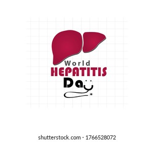 vector illustration of World hepatitis day.