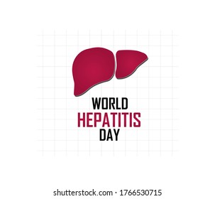 vector illustration of World hepatitis day.