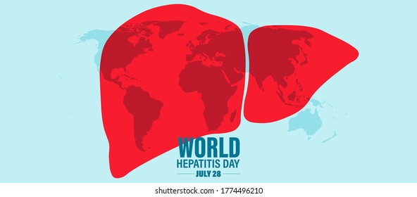 Vector Illustration of World Hepatitis Day July 28