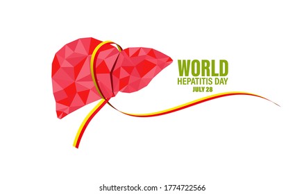 Vector Illustration of World Hepatitis Day July 28