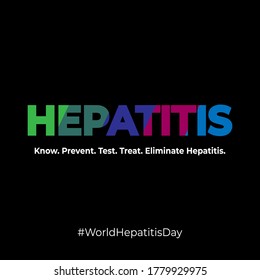 Ilustración vectorial del Día Mundial de la Hepatitis con fin del concepto de millones desaparecidos. 