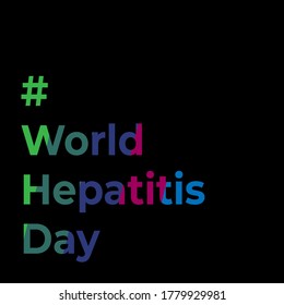 Ilustración vectorial del Día Mundial de la Hepatitis con fin del concepto de millones desaparecidos. 