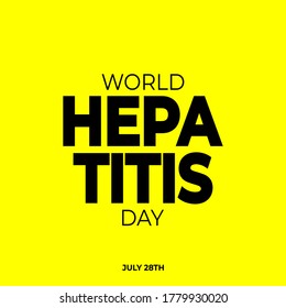 Ilustración vectorial del Día Mundial de la Hepatitis con fin del concepto de millones desaparecidos. 