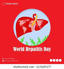 Vector illustration for World Hepatitis Day