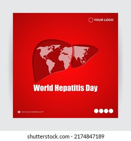 Vector illustration for World Hepatitis Day