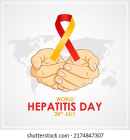 Ilustración vectorial del Día Mundial de la Hepatitis