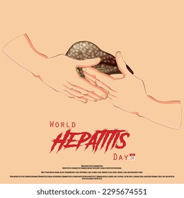 Vector illustration of World Hepatitis Day.