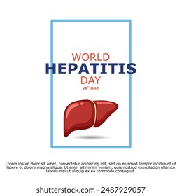 Vector illustration of World Hepatitis Day. World Hepatitis Day campaign. Hepatitis day 2024 theme. July 28