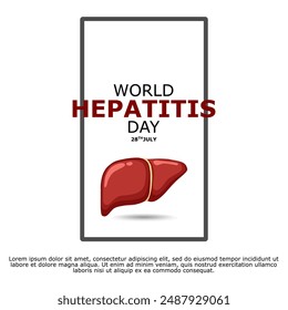 In: Vektorillustration of World Hepatitis Day. In: World Hepatitis Day Campaign. In: Hepatitis Day 2024 Theme. 28. Juli