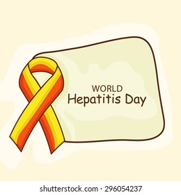 vector illustration World Hepatitis Day.