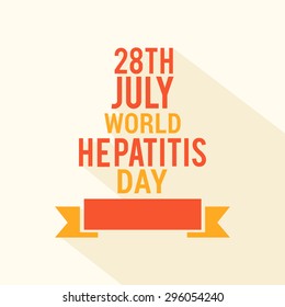 vector illustration World Hepatitis Day.