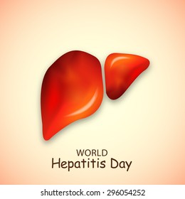 vector illustration World Hepatitis Day.