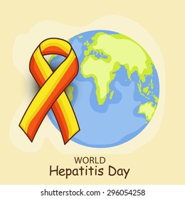 vector illustration World Hepatitis Day.