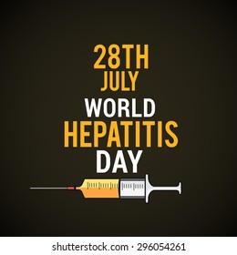vector illustration World Hepatitis Day.