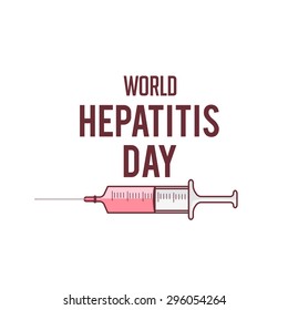 vector illustration World Hepatitis Day.