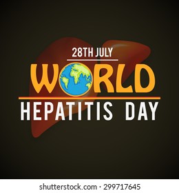 vector illustration World Hepatitis Day.