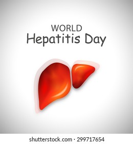 vector illustration World Hepatitis Day.
