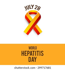vector illustration World Hepatitis Day.