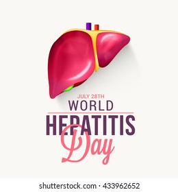 Vector illustration of World Hepatitis Day.