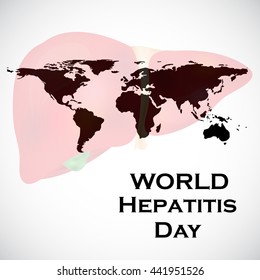 Vector illustration of world hepatitis day.