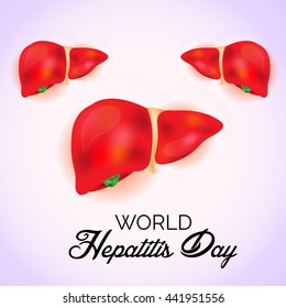 Vector illustration of world hepatitis day.
