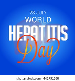 Vector illustration of world hepatitis day.
