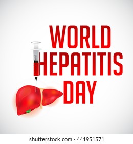 Vector illustration of world hepatitis day.
