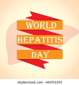 Vector illustration of world hepatitis day.