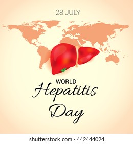 Vector illustration of world hepatitis day.
