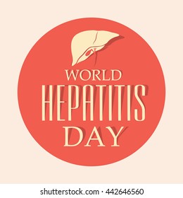 Vector illustration for World Hepatitis Day.