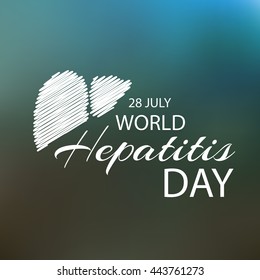 Vector illustration for World Hepatitis Day.