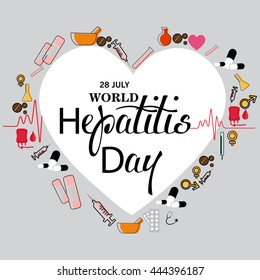 Vector illustration for World Hepatitis Day.
