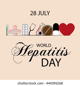 Vector illustration for World Hepatitis Day.