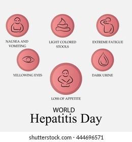 Vector illustration for World Hepatitis Day.