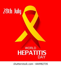 Vector illustration of world hepatitis day.