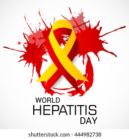 Vector illustration of world hepatitis day.