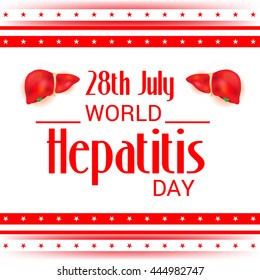 Vector illustration of world hepatitis day.