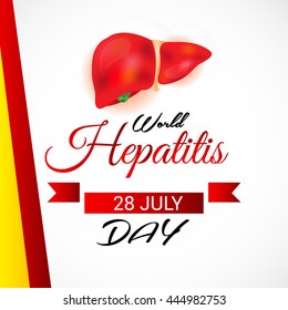Vector illustration of world hepatitis day.