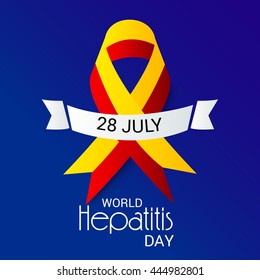 Vector illustration of world hepatitis day.