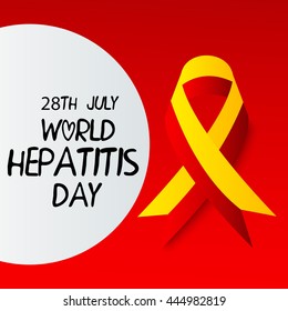 Vector illustration of world hepatitis day.