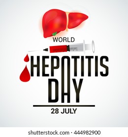 Vector illustration of world hepatitis day.