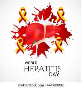 Vector illustration of world hepatitis day.
