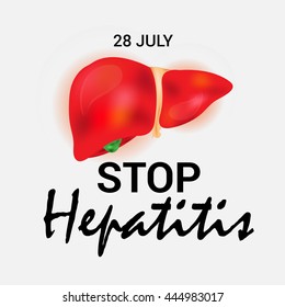 Vector illustration of world hepatitis day.