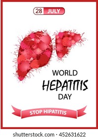 Vector illustration of World Hepatitis Day.